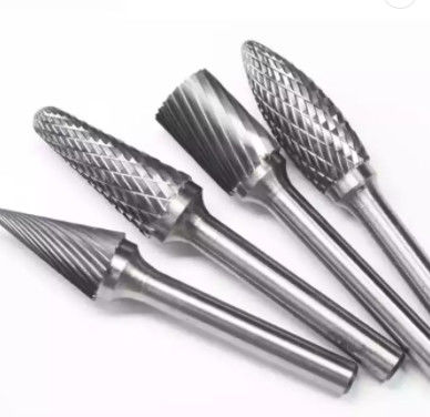 le carbure de tungstène de 6.35mm ébarbe le carbure solide Burs de jambe